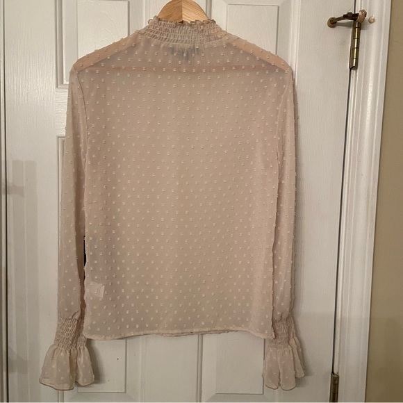 NWT Lulus Darlena‎ Swiss dot sheer top Size S - Picture 9 of 10